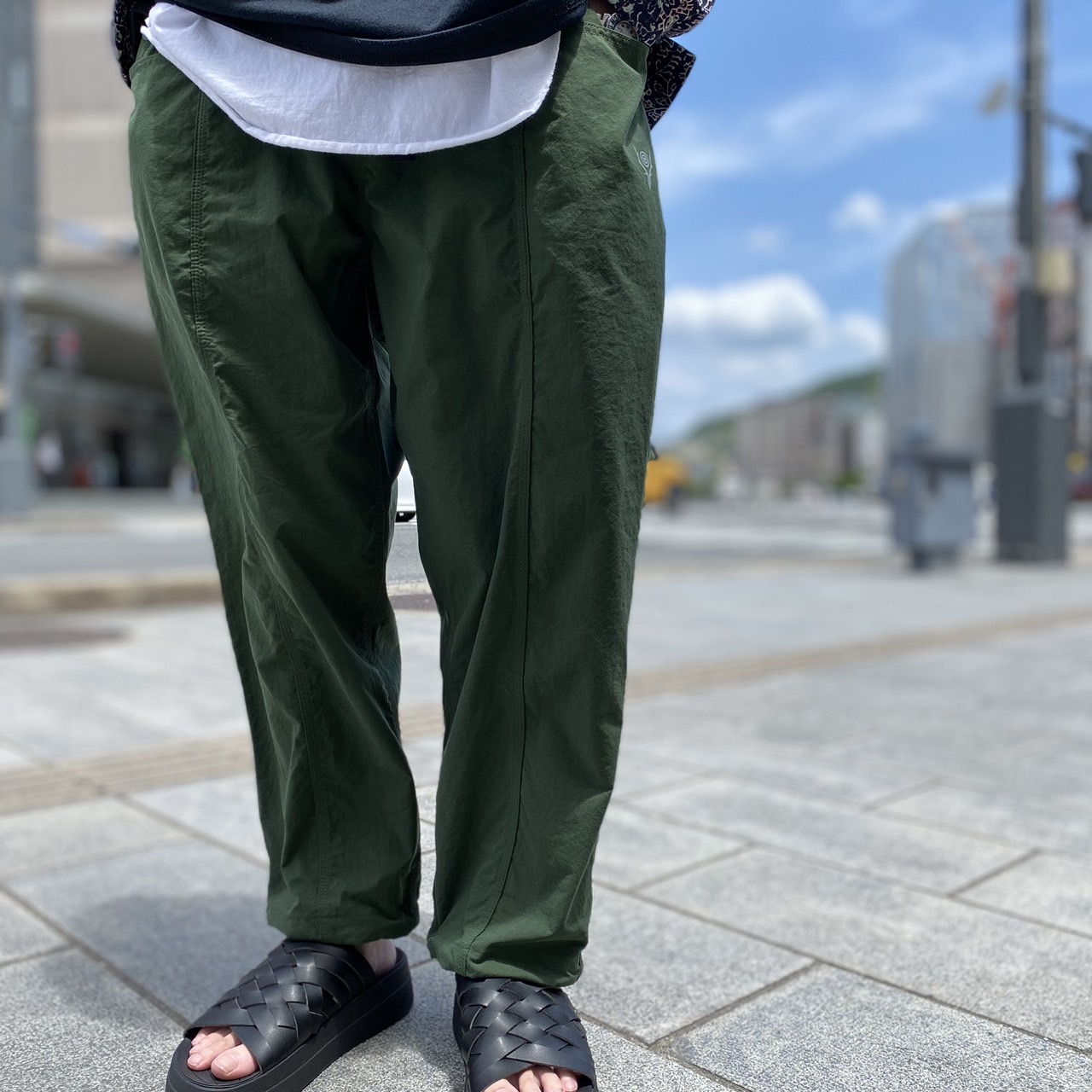 BELTED C.S. PANT - NYLON OXFORD | neumi.it